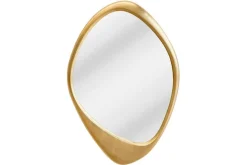 Asymmetrischer Wandspiegel ORGANIC 95cm gold flexibel aufhängbar