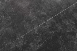 Ausziehbarer Esstisch ATLAS 160-200cm graphit grau Keramik schwarz Metall