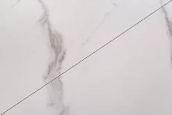 Ausziehbarer Esstisch CONCORD 180-230cm weiß Keramik schwarz Metall