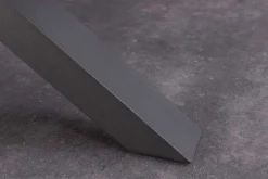 Ausziehbarer Esstisch ETERNITY 160-200cm weiß Keramik schwarz Metall