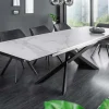 Ausziehbarer Esstisch EUPHORIA 180-220-260cm Marmor weiß Keramik made in Italy