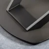 Ausziehbarer Esstisch INCEPTION 130-190cm rost oval Keramik bronze Gestell