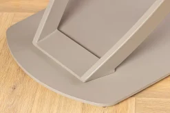 Ausziehbarer Esstisch INCEPTION 130-190cm oval Travertin Keramik champagner greige