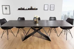 Ausziehbarer Esstisch PROMETHEUS 180-220-260cm Lava Keramik made in Italy