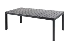 Ausziehbarer Gartentisch DESIGNO 200-250-300cm grau Aluminium In- und Outdoor Esstisch