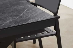 Ausziehbarer Outdoor Esstisch EMPIRE 200-250cm anthrazit Keramik Gartentisch