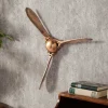 Authentische Wanddekoration SCREW III 60cm kupfer geflammt Flugzeug Propeller