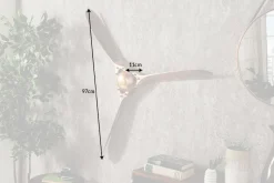 Authentische Wanddekoration SCREW III 97cm kupfer geflammt Flugzeug Propeller