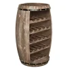 Authentisches Weinregal BODEGA 80cm natur Pinie Weinfass Shabby Chic