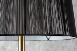 Barock Stehlampe LUCIE 160cm schwarz gold gebürstet Stehleuchte