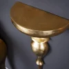 Barock Wandkonsole SCALA 60cm gold Metall Wandregal handmade Wanddekoration