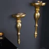 Barock Wandkonsole SCALA 80cm gold Metall Wandregal handmade Wanddekoration