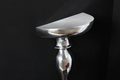 Barocke Wandkonsole SCALA 60cm silber Aluminium Wandregal