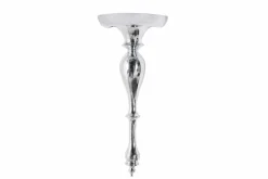 Barocke Wandkonsole SCALA 60cm silber Aluminium Wandregal