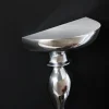 Barocke Wandkonsole SCALA 80cm silber Aluminium Wandregal