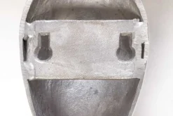 Barocke Wandkonsole SCALA 80cm silber Aluminium Wandregal