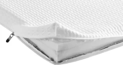 Bequeme Matratze mit Topper CLOUD FLEX 180x200cm dunkelgrau Tonnentaschenfederkern H3-4
