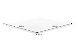 Bequemer Topper CLOUD FLEX 160x200cm weiß