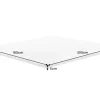 Bequemer Topper CLOUD FLEX 180x200cm weiß