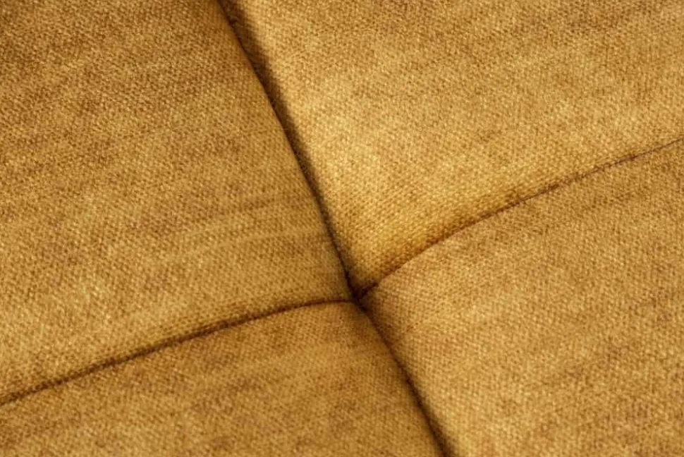 Big Sofa ELEGANCIA 285cm senfgelb Vogue Velours Samt XXL Couch inkl. Kissen Federkern
