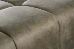 Big Sofa ELEGANCIA 285cm taupe Microfaser XXL Couch inkl. Kissen Federkern