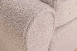 Boxspringbett SIGNUM 180x200cm beige Bouclé inkl. Stauraum Matratze Topper Matratze