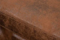 Chesterfield Ecksofa MODERN BAROCK 275cm antik braun Microfaser 3-Sitzer Federkern