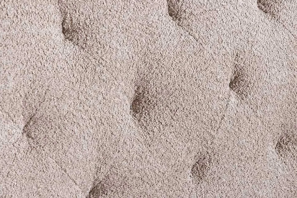 Chesterfield 3-Sitzer Sofa MAISON BELLE AFFAIRE 220cm greige Bouclé mit Schlaffunktion