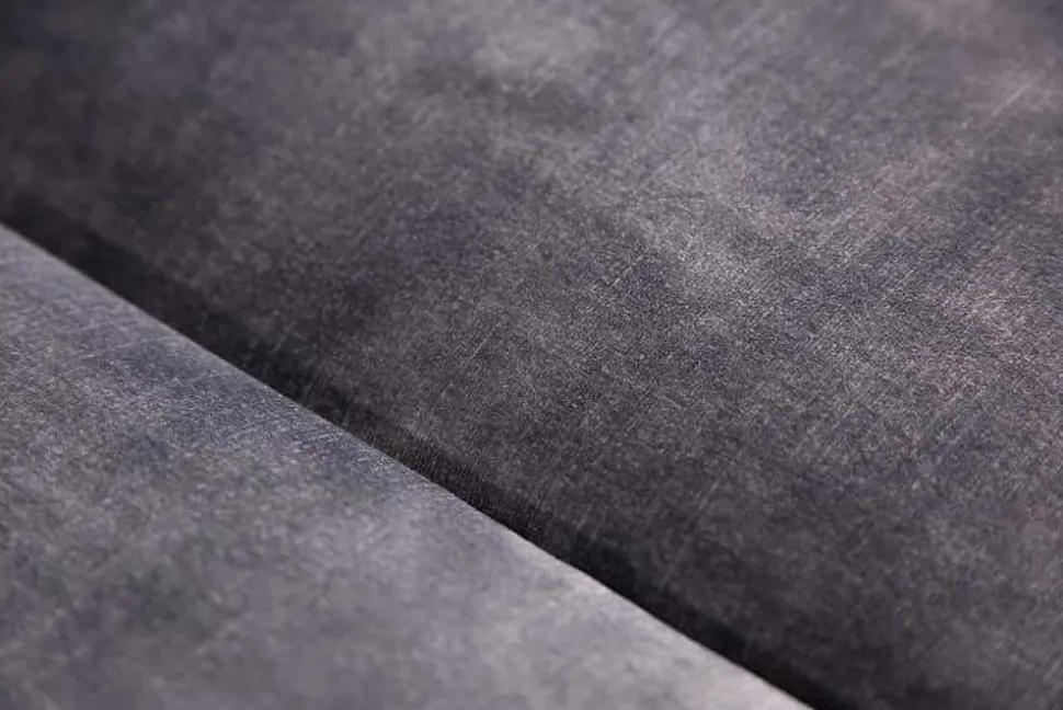 Chesterfield 3-Sitzer Sofa MODERN BAROCK 235cm dunkelgrau Samt Federkern Metallfüße