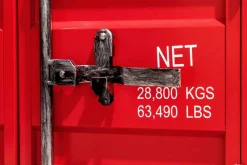 Container-Schrank GLOBETROTTER 80cm rot Metall Aktenschrank mit Flügeltüren