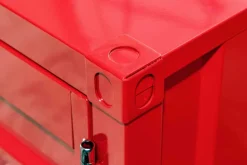 Container-Schrank GLOBETROTTER 50cm rot Metall Nachttisch Beistellschrank