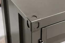 Container-Schrank GLOBETROTTER 80cm anthrazit Metall Aktenschrank mit Flügeltüren