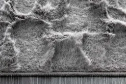 3D Hochflor Teppich DUNE 230x160cm anthrazit Hoch-Tief-Effekt