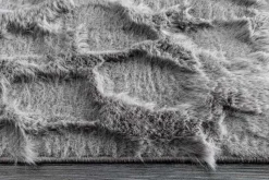 3D Hochflor Teppich DUNE 230x160cm anthrazit Hoch-Tief-Effekt