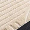 3D strukturierter Kurzflor Teppich ART DECO 230x160cm beige Hoch-Tief-Effekt