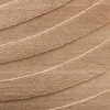 3D strukturierter Kurzflor Teppich WAVE 230x160cm beige Hoch-Tief-Effekt