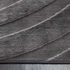 3D strukturierter Kurzflor Teppich WAVE 230x160cm anthrazit Hoch-Tief-Effekt
