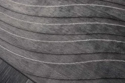 3D strukturierter Kurzflor Teppich WAVE 230x160cm anthrazit Hoch-Tief-Effekt