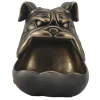 Deko-Figur BULLDOG 30cm bronze mit Ablagefach handmade