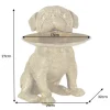 Deko-Figur BULLDOG 35cm gold Spardose mit Ablageplatte handmade