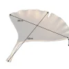 Dekorative Schale GINKGO 45cm gold handmade Metall