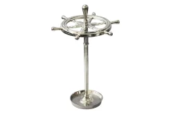 Dekorativer Schirmständer SEVEN SEAS 65cm silber Metall Regenschirmhalter