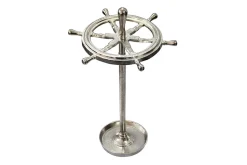 Dekorativer Schirmständer SEVEN SEAS 65cm silber Metall Regenschirmhalter