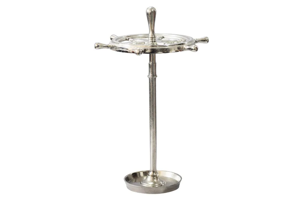 Dekorativer Schirmständer SEVEN SEAS 65cm silber Metall Regenschirmhalter