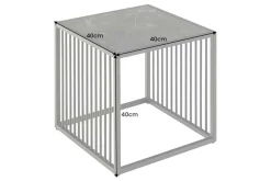 Design Beistelltisch ARCHITECTURE 40cm graphit Metall