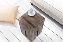Design Beistelltisch CASTLE 45cm Treibholz Sitzhocker