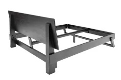 Design Bett SCORPION 180x200cm schwarz Mangoholz 3D Schnitzerei Massivholz Doppelbett