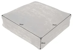Design Bodenkissen XL MODERN ART 70cm braun abstraktes Muster Sitzkissen