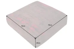 Design Bodenkissen XL MODERN ART 70cm rot pink abstraktes Muster Sitzpouf