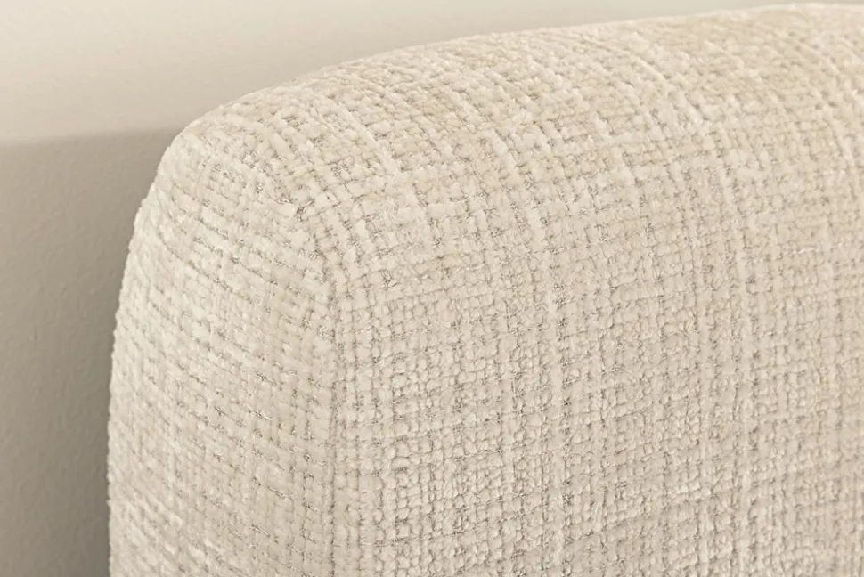 Design Boxbett ADLON 180x200cm beige Chenille Cremona mit Stauraum und Lattenrost